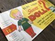 画像4: 60s Squirt Doll Premium Advertising Store Display Poster Sign (B026) (4)