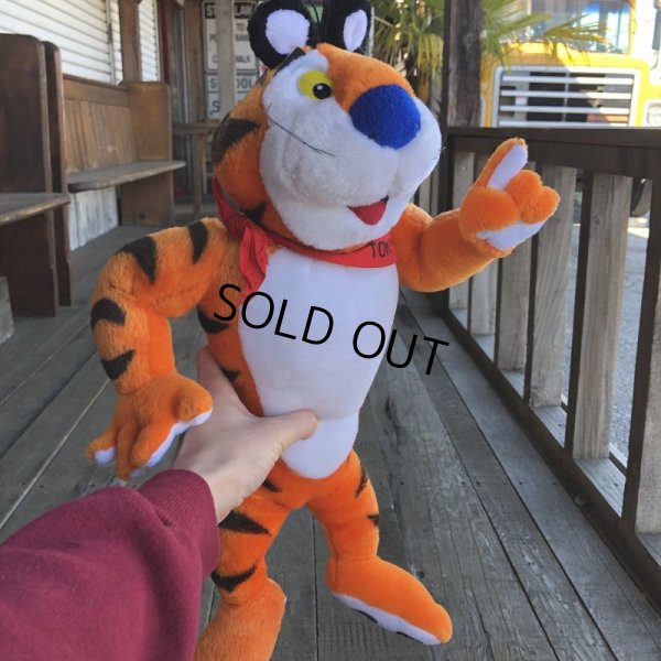 画像1: 00s Vintage Kelloggs Tony the Tiger Plush Doll 48cm (B032)