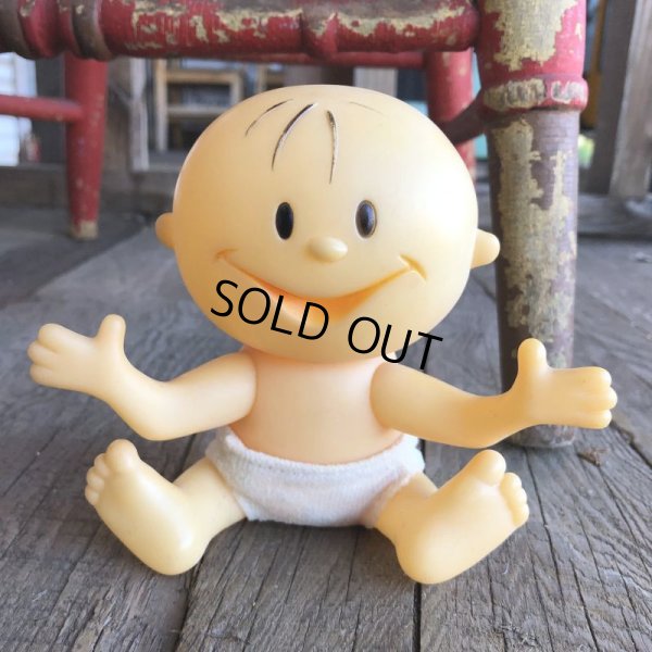 画像1: 80s Diaperne Baby vinyl doll (B035)