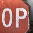 画像5: 1940s Vintage U.S.A Embossed Stop Road Sign (B039) 