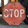画像7: 1940s Vintage U.S.A Embossed Stop Road Sign (B039) 