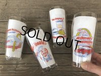 90s Vintage Classic McDonalds Glass Complete set (B040)