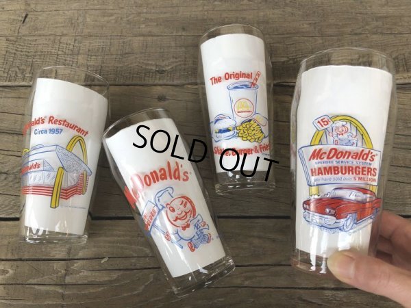 画像1: 90s Vintage Classic McDonalds Glass Complete set (B040)