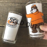 70s Vintage A&W Great Root Bear Rooty Glass (B041)