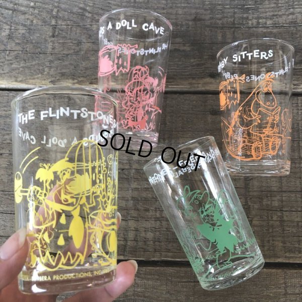 画像7: 60s Vintage The Flintstones Welch's Glass Orange (B045)