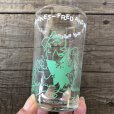 画像2: 60s Vintage The Flintstones Welch's Glass Green (B046) (2)