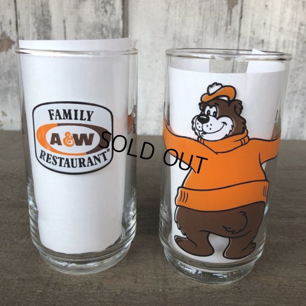 画像4: 70s Vintage A&W Great Root Bear Rooty Glass (B041)