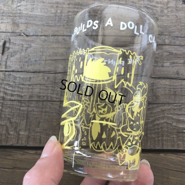 画像4: 60s Vintage The Flintstones Welch's Glass Yellow (B043)