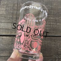 60s Vintage The Flintstones Welch's Glass Pink (B044)