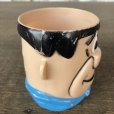 画像4: 60s Vintage The Flintstones Fred Face Cup (B047)