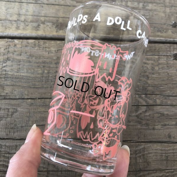 画像3: 60s Vintage The Flintstones Welch's Glass Pink (B044)