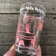 画像2: 60s Vintage The Flintstones Welch's Glass Pink (B044) (2)