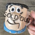 60s Vintage The Flintstones Fred Face Cup (B047)