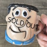 60s Vintage The Flintstones Fred Face Cup (B047)