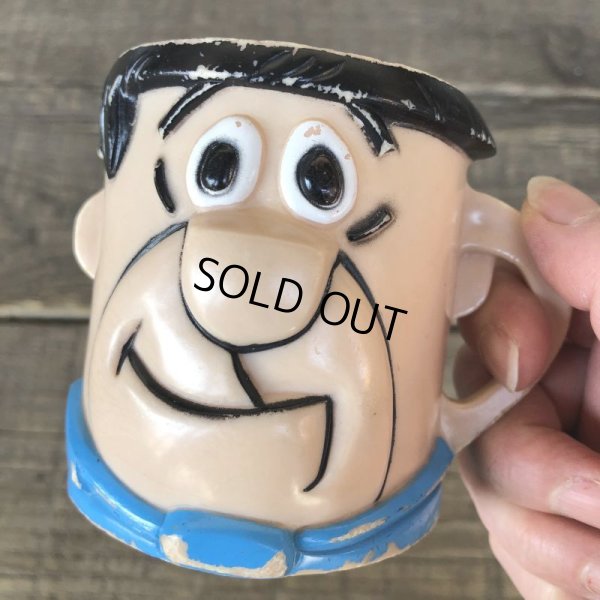 画像1: 60s Vintage The Flintstones Fred Face Cup (B047)