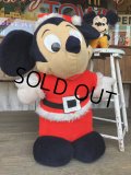 70s Vintage PEPSI  Disney Mickey Mouse Santa Christmas Doll (B049)