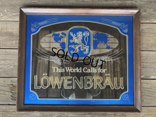 画像2: Vintage Lowenbrau Beer Pub Mirror (B050)