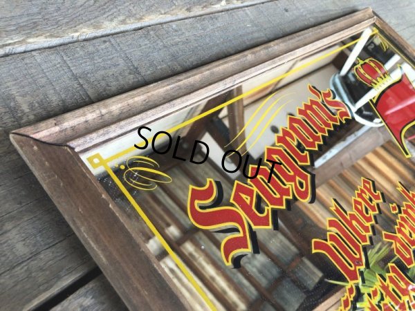 画像4: Vintage Seagram's 7 Crown Whiskey Pub Mirror (B051)