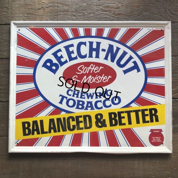 画像5: 80s Vintage Beech-Nut Chewing Tobacco Store Display Sign (B053)
