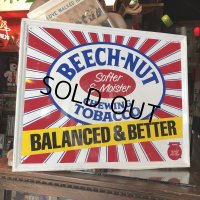 80s Vintage Beech-Nut Chewing Tobacco Store Display Sign (B053)