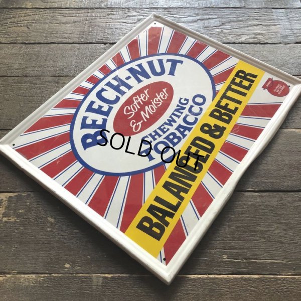 画像4: 80s Vintage Beech-Nut Chewing Tobacco Store Display Sign (B053)