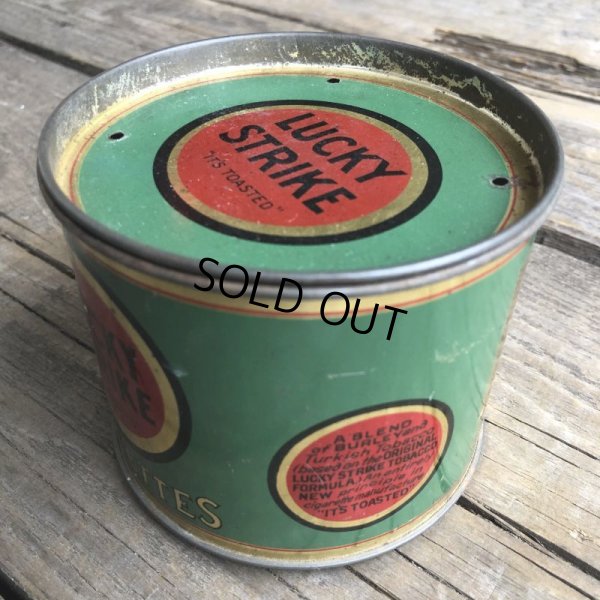 画像9: Vintage Lucky Strike Cigarette Tabacco Tin Can (B058)