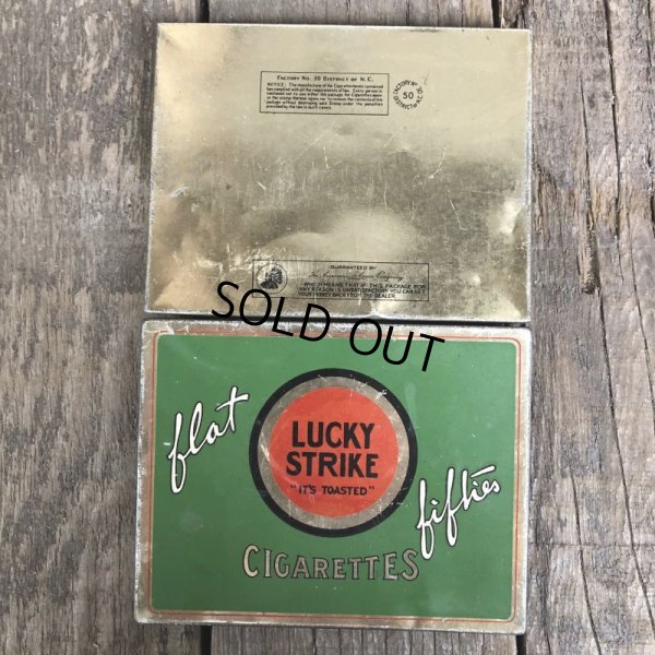 画像6: Vintage Lucky Strike Cigarette Tabacco Tin Can (B062)