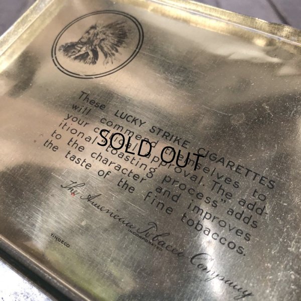 画像5: Vintage Lucky Strike Cigarette Tabacco Tin Can (B062)