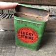 画像2: Vintage Lucky Strike Cigarette Tabacco Tin Can (B060) (2)