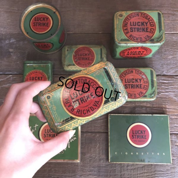 画像12: Vintage Lucky Strike Cigarette Tabacco Tin Can (B058)