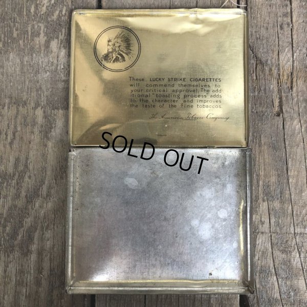 画像4: Vintage Lucky Strike Cigarette Tabacco Tin Can (B062)