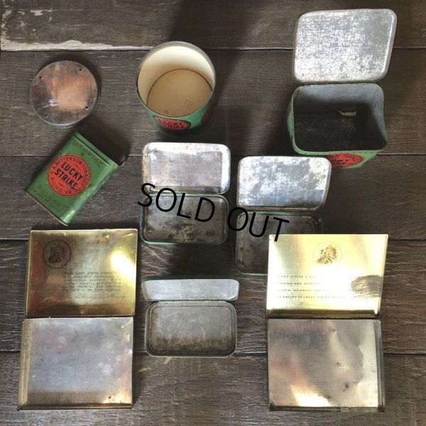 画像13: Vintage Lucky Strike Cigarette Tabacco Tin Can (B061)