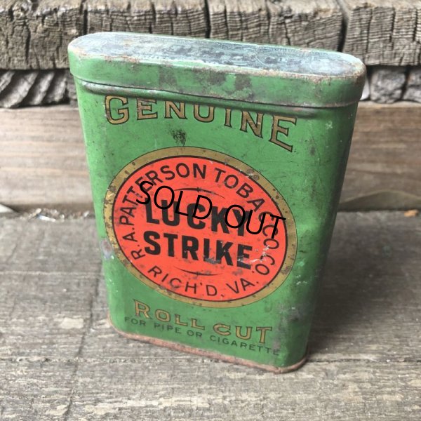 画像4: Vintage Lucky Strike Cigarette Tabacco Tin Can (B060)