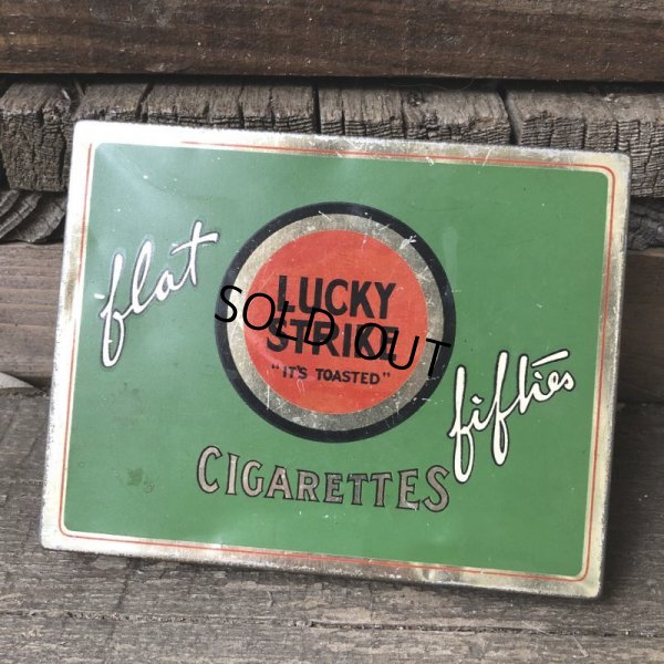 画像10: Vintage Lucky Strike Cigarette Tabacco Tin Can (B062)