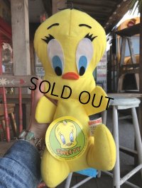 70s Vintage MIGHTY STAR Plush Doll Tweety (B088)