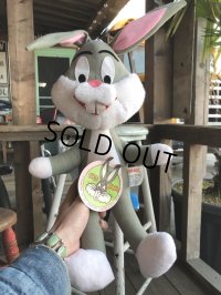 70s Vintage MIGHTY STAR Plush Doll Bugs bunny (B089)