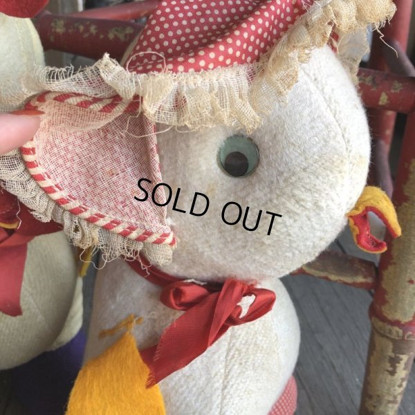 画像7: Vintage American Primitive Chicken Doll Set (B129)