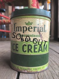 Vintage U.S.A  Advertising Tin Can Inmerial Ice Cream (B136)