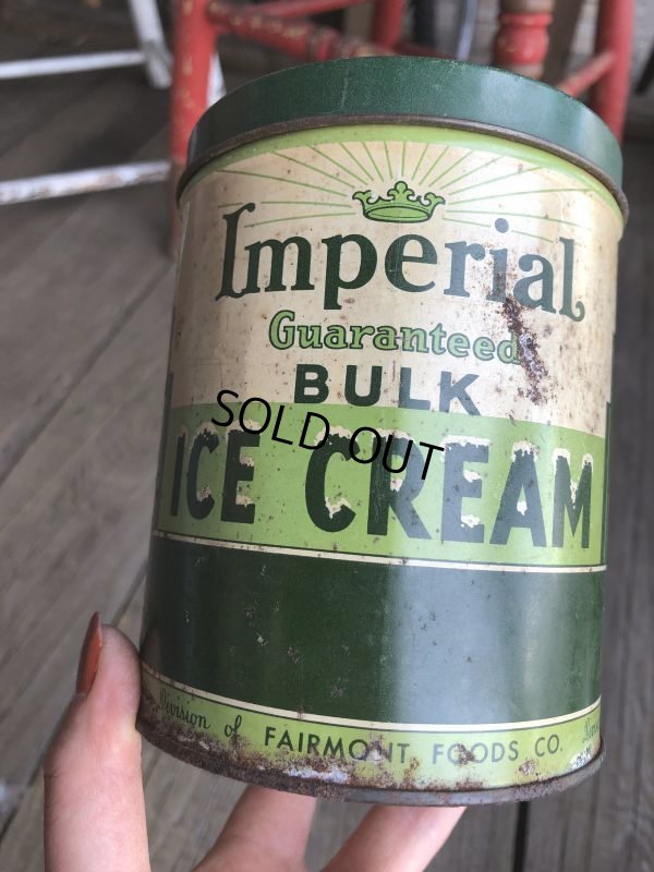 画像7: Vintage U.S.A  Advertising Tin Can Inmerial Ice Cream (B136)