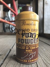 Vintage U.S.A  Advertising Tin Can FOOT POWDER (B143)