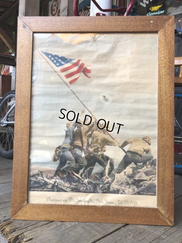 画像12: 40s Vintage Raising the Flag on Iwojima Art Print Framed Poster (B131)