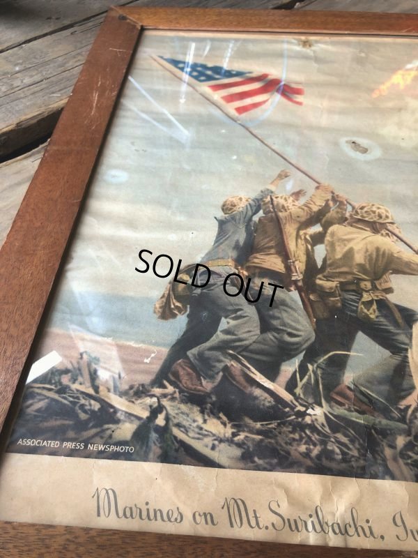 画像10: 40s Vintage Raising the Flag on Iwojima Art Print Framed Poster (B131)