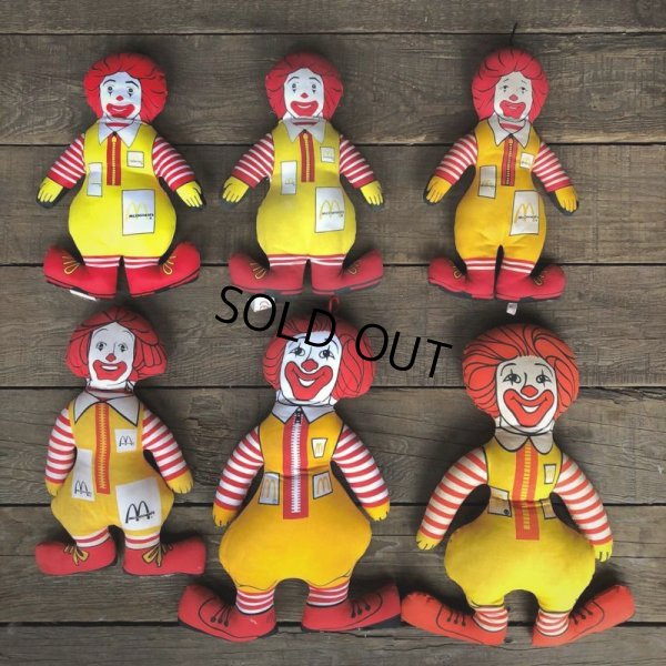 画像7: 80s Vintage McDonald's Pillow Doll Ronald 1984 (B137) 