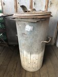 画像1: 1940s Vintage Industriel Heavy Duty Iron Trash Box (B133) (1)