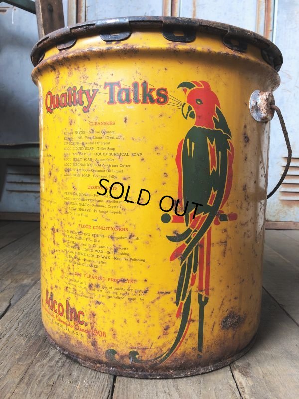 画像7: Vintage  ADCO SOAP PARROT Motor Gas Oil 5 Gallon Can (B134)  