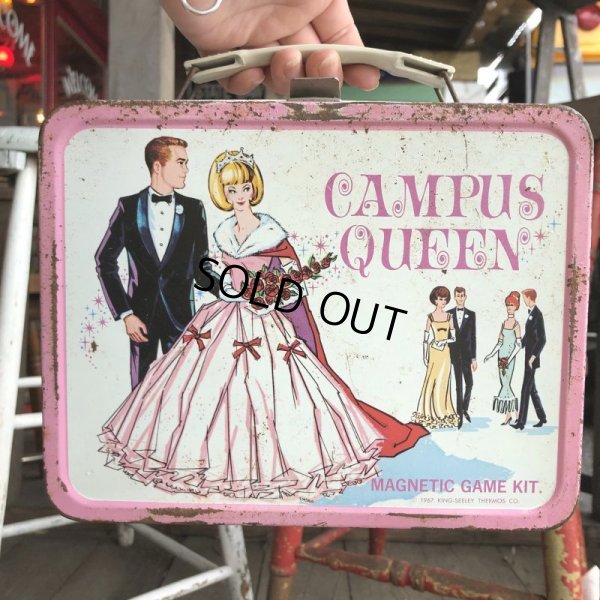 画像1: 60s Vintage Lunch Box Campus Queen (B142)