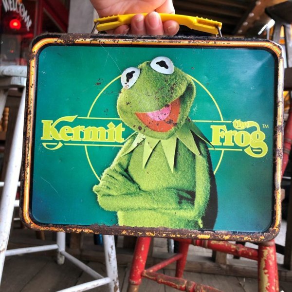 画像1: 70s Vintage Lunch Box Muppets Kermit the Frog (B143)