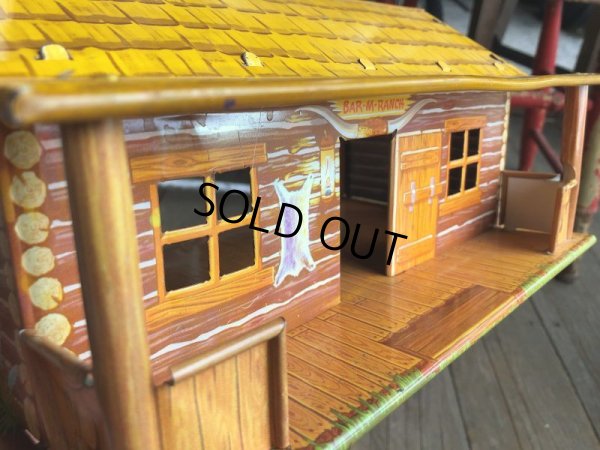 画像11: 50s Vintage Marx Western Play Set Toy Bar-M-Ranch (B155)