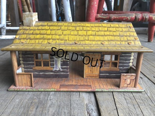 画像1: 50s Vintage Marx Western Play Set Toy Bar-M-Ranch (B154)