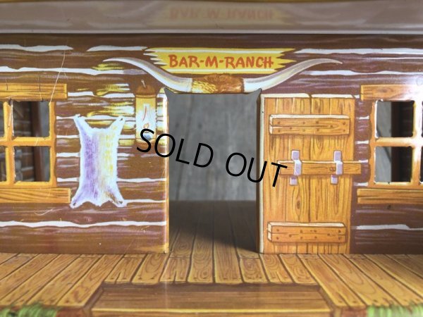 画像12: 50s Vintage Marx Western Play Set Toy Bar-M-Ranch (B155)